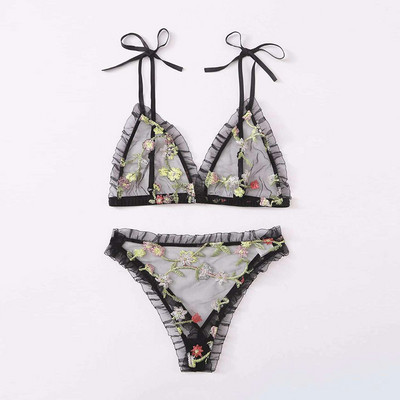 Σέξι Εσώρουχα Κορυφαία Μόδα Διχτυωτή Προοπτική Δαντέλα Κέντημα Επίδεσμος Σέξι Προοπτική Άνετα εσώρουχα