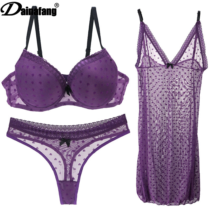 2021 VS Womens Sense Of εσώρουχα Διαφανές φόρεμα BC Cup Push Up Σετ σουτιέν Σέξι δαντέλα Γυναικεία εσώρουχα σε συν μέγεθος