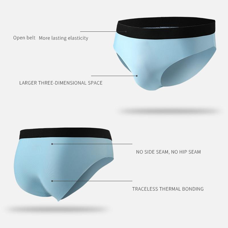 Ανδρικό σέξι σλιπ χωρίς ραφές εσώρουχο από μετάξι πάγου Σλιπ μπικίνι ομοφυλόφιλα εσώρουχα για ανδρικά στρινγκ εσώρουχα Ανδρικά μαλακά σώβρακα Slip Homme
