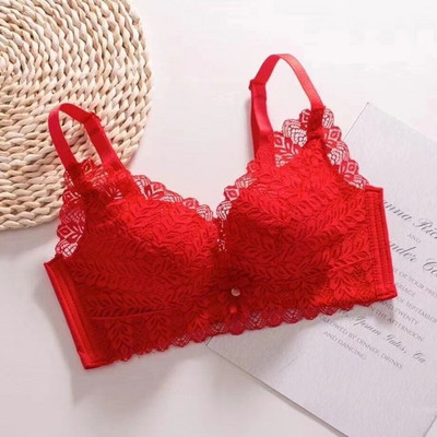 Latex grudnjak novog stila Seksi čipkasti grudnjak bez žica Mikrotoraks Push Up ženski grudnjak Bešavni meki grudnjaci s ventilacijom Žensko donje rublje