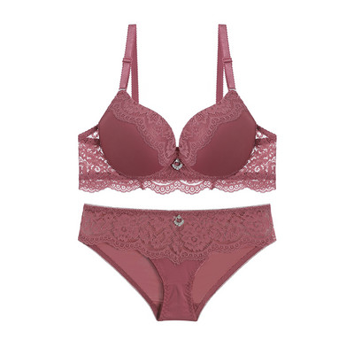 Julexy New 2022 Push Up Sutien Set Solid BC Cup lenjerie pentru femei Sexy Dantela Lenjerie intima Set chiloți