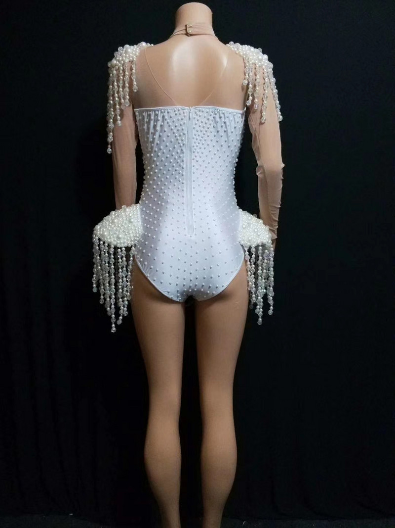 Bijeli biseri Zakovice Scenski kostimi pjevačica Noćni klub s kićankama DJ DS Bodi za ples Ženska odjeća za prigodne nastupe