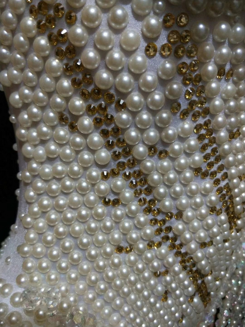 Bijeli biseri Zakovice Scenski kostimi pjevačica Noćni klub s kićankama DJ DS Bodi za ples Ženska odjeća za prigodne nastupe