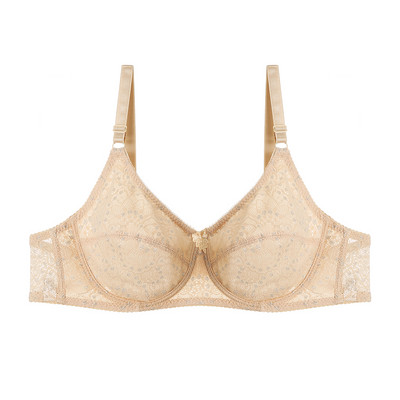 DKERT Plus Size CD Σέξι δαντέλα γυναικεία εσώρουχα σουτιέν Super Thin See Through Brassiere Black White Beige Bralette