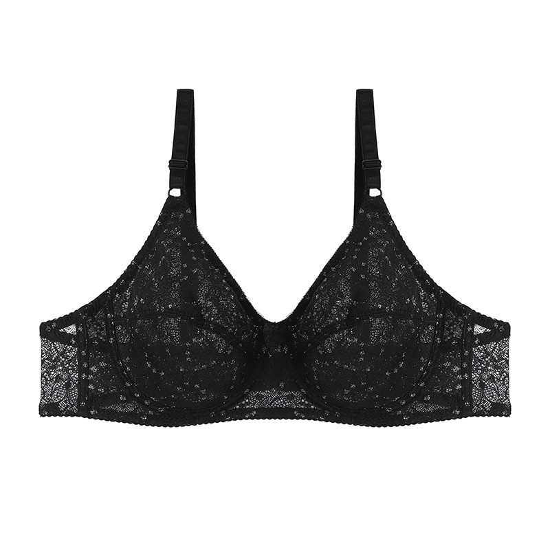 DKERT Plus Size CD Σέξι δαντέλα γυναικεία εσώρουχα σουτιέν Super Thin See Through Brassiere Black White Beige Bralette