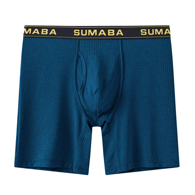 Ανδρικά άνετα αναπνέοντα μποξεράκια Ανδρικά μακρύ πόδι νάιλον εσώρουχα μασίφ 1 τμχ