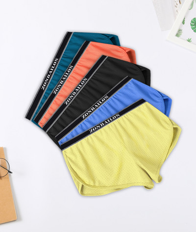 2022 Νέα ανδρικά εσώρουχα μπόξερ Ανδρικά σέξι νάιλον γοφό πλήρους κάλυψης με χαμηλοκάβαλο κοντά σλιπ Σπλιτ στο πλάι Ανδρικό μαλακό άνετο κάτω