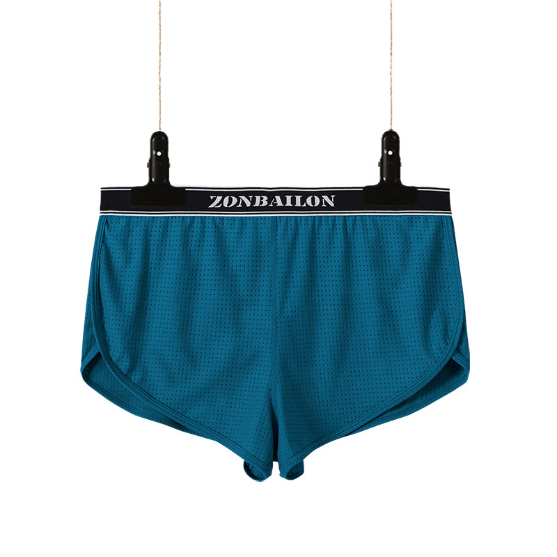 2022 Νέα ανδρικά εσώρουχα μπόξερ Ανδρικά σέξι νάιλον γοφό πλήρους κάλυψης με χαμηλοκάβαλο κοντά σλιπ Σπλιτ στο πλάι Ανδρικό μαλακό άνετο κάτω