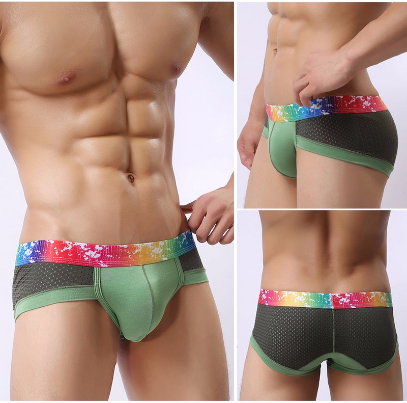 Modal Bikini pentru bărbați Lenjerie de corp din plasă, respirabilă