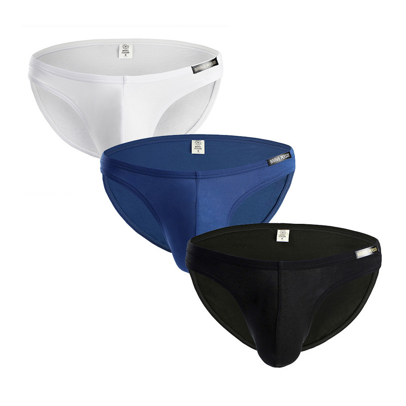 Modalne muške gaćice jednobojne jednostavne seksi U konveksne muške donje rublje bikini udobno i meko kućno donje rublje