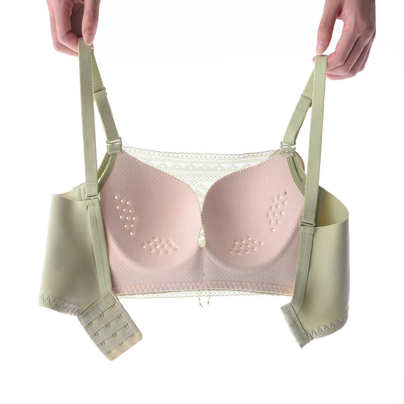 Sutien push up fără oase Corset sexy pentru femei Overbust Bretele convertibile Bandeau Bralette Lenjerie de corp din plasă Topuri fără sudură