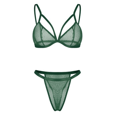 sous vetement femme Uus moodne pitsiline rinnahoidja ülikond Seksikas ühevärviline pesukomplekt naistele läbipaistev aluspesu komplekt трусы женские