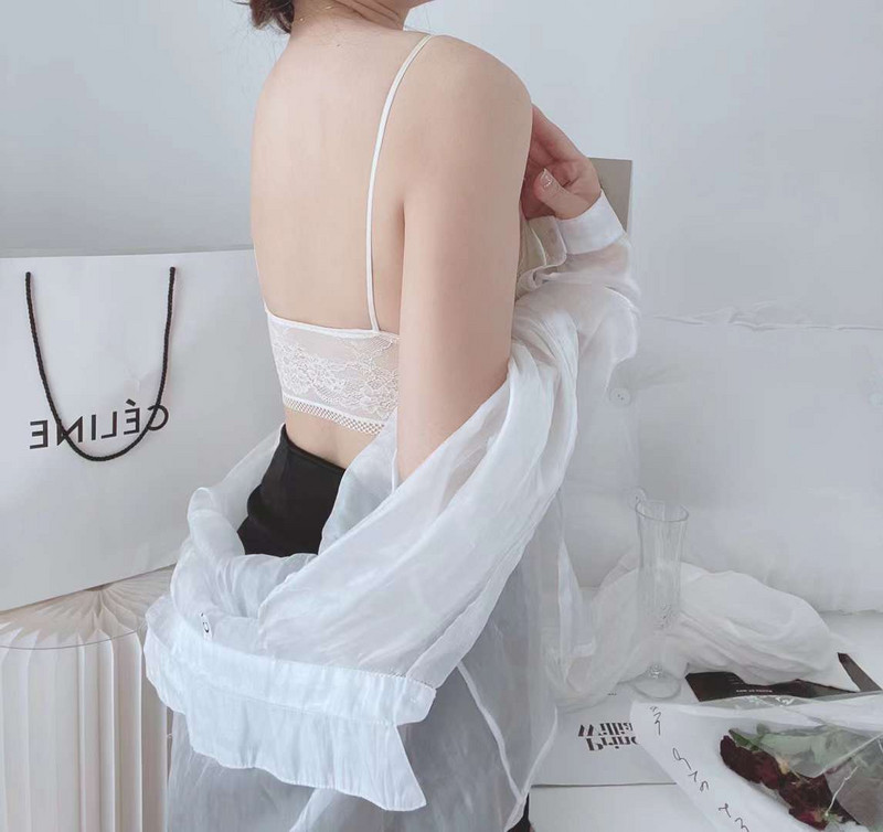 2022 νέα αθλητική πλάτη άνετη και απλή εσώρουχα με δαντέλα κατά της αμαύρωσης σουτιέν με τυλιγμένο κάτω μέρος