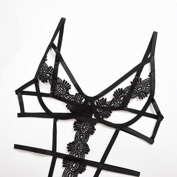 Дамски секси комплект бельо с презрамки Temptation Lace Bra Thong Suits Секси комплект нощно бельо без гръб bielizna damska белье женск