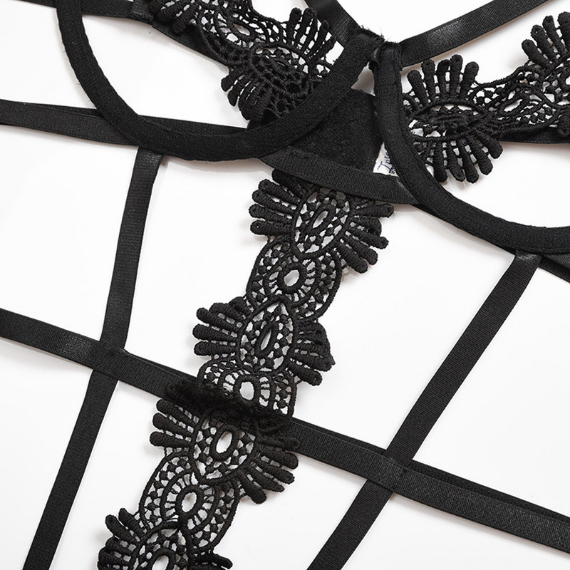 Γυναικεία σέξι λουριά σετ εσωρούχων Temptation Δαντελένια σουτιέν στρινγκ κοστούμια Σέξι εξώπλατα εσώρουχα Νυχτικά bielizna damska белье женск