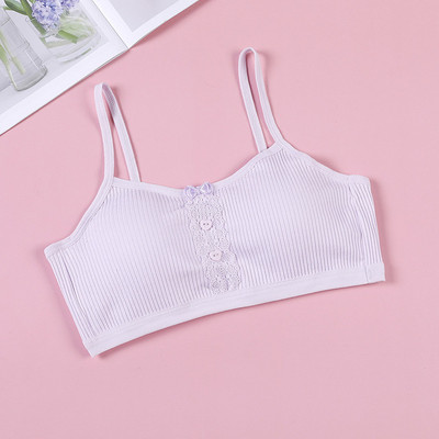 HIVOF Κοριτσίστικο γιλέκο, Βαμβακερό σουτιέν άνεσης με κλωστή, Εσώρουχα χωρίς ραφές