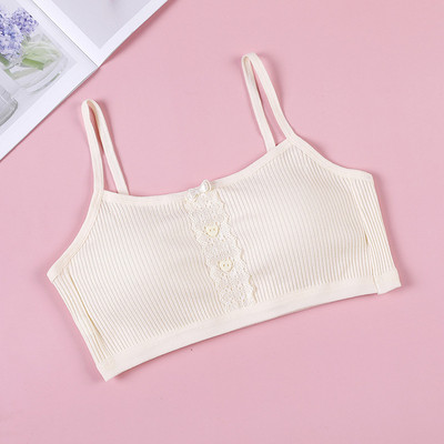 HIVOF Κοριτσίστικο γιλέκο, Βαμβακερό σουτιέν άνεσης με κλωστή, Εσώρουχα χωρίς ραφές