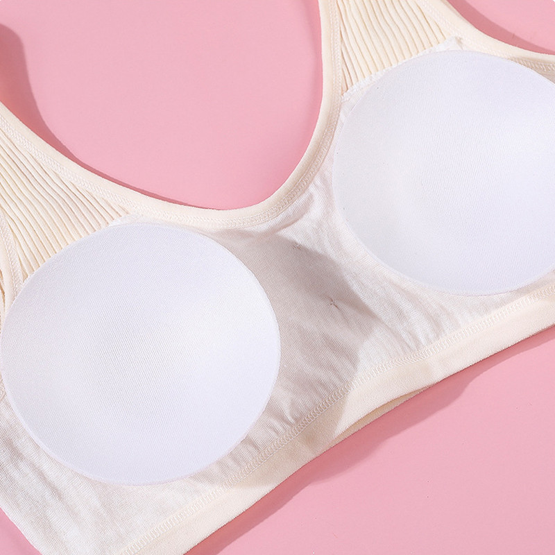 HIVOF Κοριτσίστικο γιλέκο, Βαμβακερό σουτιέν άνεσης με κλωστή, Εσώρουχα χωρίς ραφές