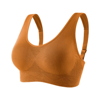 HIVOF νέο εσώρουχο ρυθμιζόμενο στη θερμότητα, αθλητικό σουτιέν με φαρδύ λουράκι ώμου, σουτιέν άνεσης ύπνου χωρίς ραφές