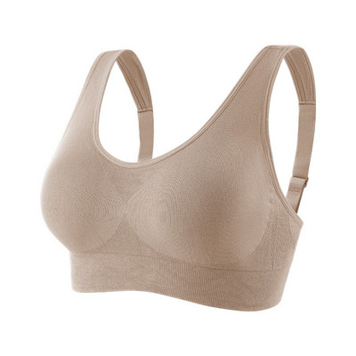 HIVOF νέο εσώρουχο ρυθμιζόμενο στη θερμότητα, αθλητικό σουτιέν με φαρδύ λουράκι ώμου, σουτιέν άνεσης ύπνου χωρίς ραφές