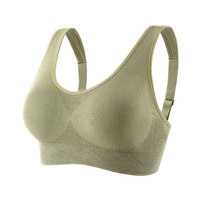 HIVOF νέο εσώρουχο ρυθμιζόμενο στη θερμότητα, αθλητικό σουτιέν με φαρδύ λουράκι ώμου, σουτιέν άνεσης ύπνου χωρίς ραφές