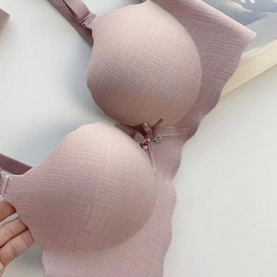 Sutien cu push up sexy fără cusături, căptușit, lenjerie confortabilă, fără fir pentru fete