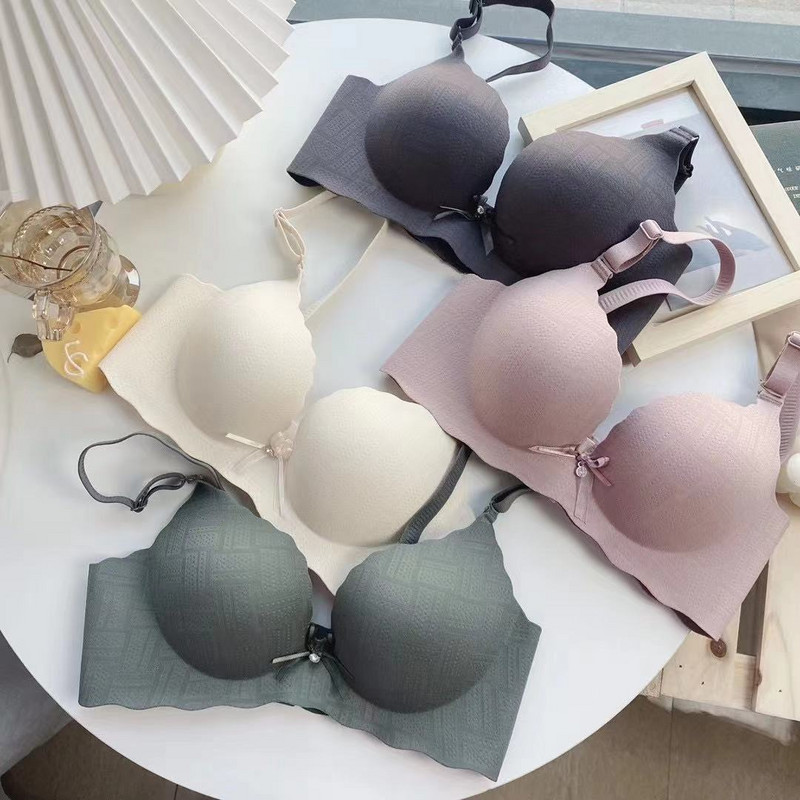 Sutien cu push up sexy fără cusături, căptușit, lenjerie confortabilă, fără fir pentru fete