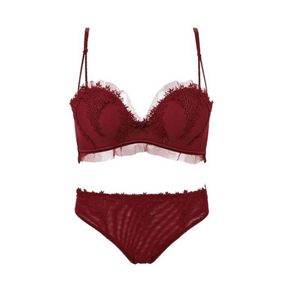 Push Up Σετ σουτιέν Σέξι Εσώρουχα Γυναικεία Εσώρουχα Bralette Κέντημα Δαντέλα Temptation Γυναικεία Σετ Bralet από βαμβάκι