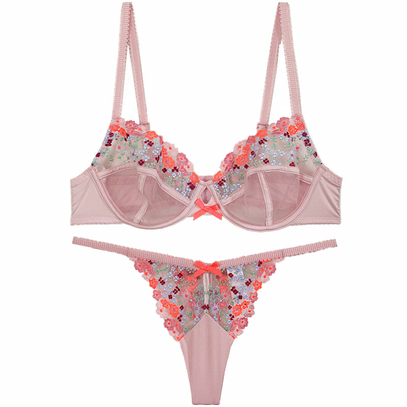 Seksikas tikandid lilleperspektiiviga üliõhukesest võrgust aluspesu ülikond stringid puhas soov koguv rinnahoidja komplekt kate longusvastane pesu