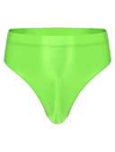 Muške sjajne tange gaćice visokog struka Jednobojne gaćice Elastični pojas Gaćice Donje rublje Donji dio kupaćih kostima