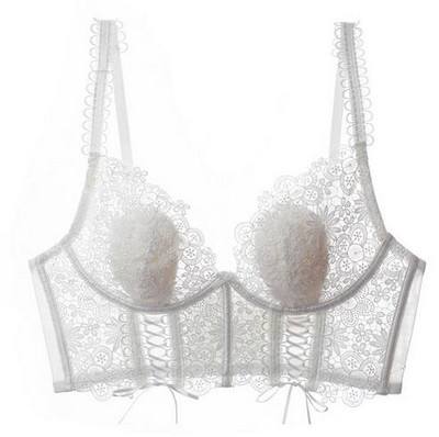 Sexy crop top aproce pret nokarenu apakšveļa mazas krūtis lielas krūšturi tuvplāna krūtis ārējais apģērbs korsetes mežģīnes push up krūšturis