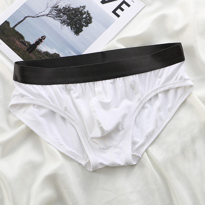 CLEVER-MENMODE Slip sexy Lenjerie de corp din fibră de bambus Chiloți pentru bărbați Slip interior Husă cu umflături Lenjerie hombre Chiloți moi