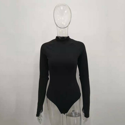 BKLD Pamučne ženske seksi hlače dugih rukava 2019 Jesen Clubwaer Ženska topla odjeća s O-izrezom Tanka modna jednobojna kombinezona