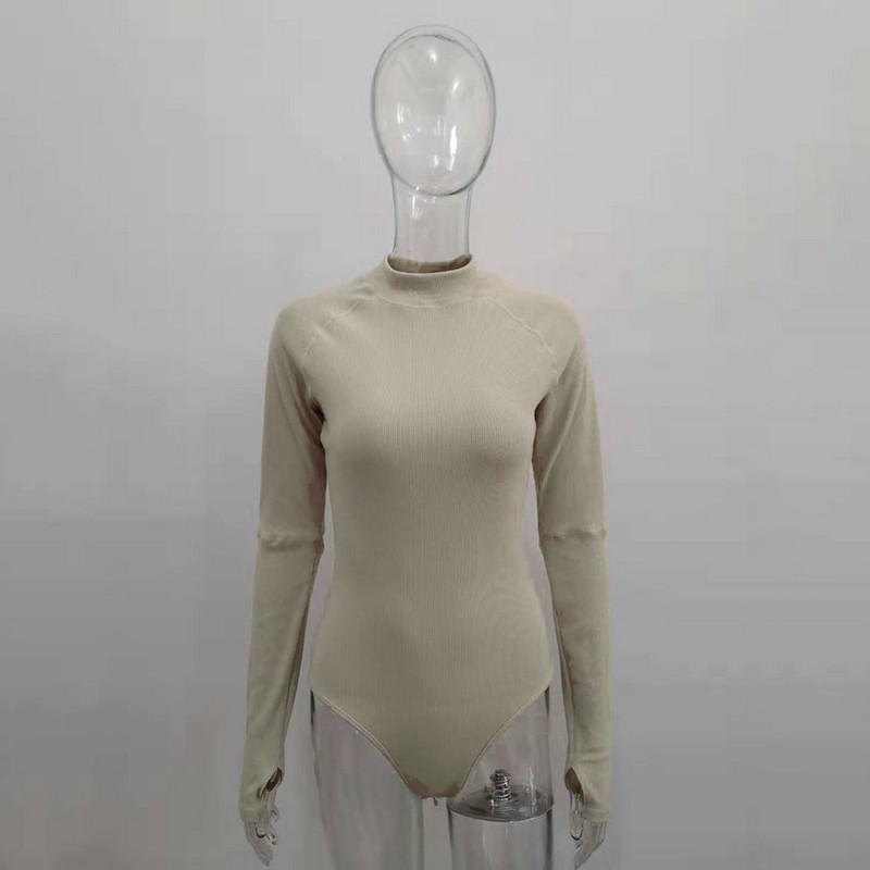 BKLD Pamučne ženske seksi hlače dugih rukava 2019 Jesen Clubwaer Ženska topla odjeća s O-izrezom Tanka modna jednobojna kombinezona