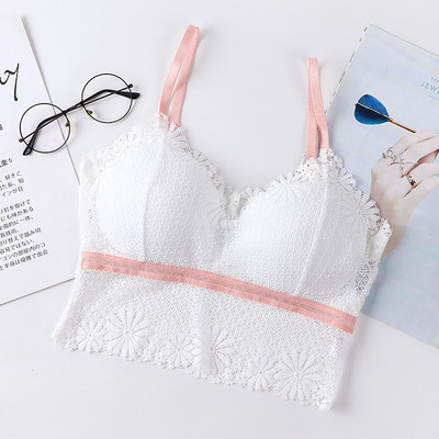 Novi dolazak iz 2023. Ženski seksi čipkasti grudnjak Tube Top Colorblock Daisy omotan prsima donje rublje Žensko neodsjajno neodsjajno donje rublje