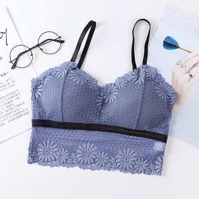 Novi dolazak iz 2023. Ženski seksi čipkasti grudnjak Tube Top Colorblock Daisy omotan prsima donje rublje Žensko neodsjajno neodsjajno donje rublje