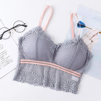 Novi dolazak iz 2023. Ženski seksi čipkasti grudnjak Tube Top Colorblock Daisy omotan prsima donje rublje Žensko neodsjajno neodsjajno donje rublje