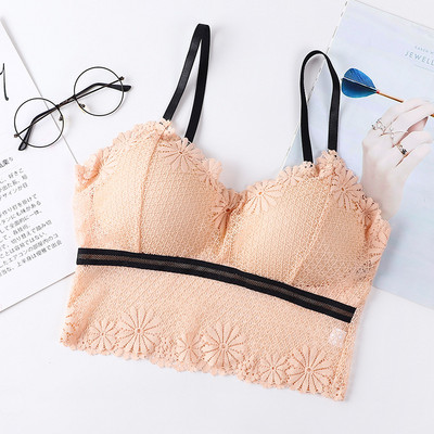 Novi dolazak iz 2023. Ženski seksi čipkasti grudnjak Tube Top Colorblock Daisy omotan prsima donje rublje Žensko neodsjajno neodsjajno donje rublje