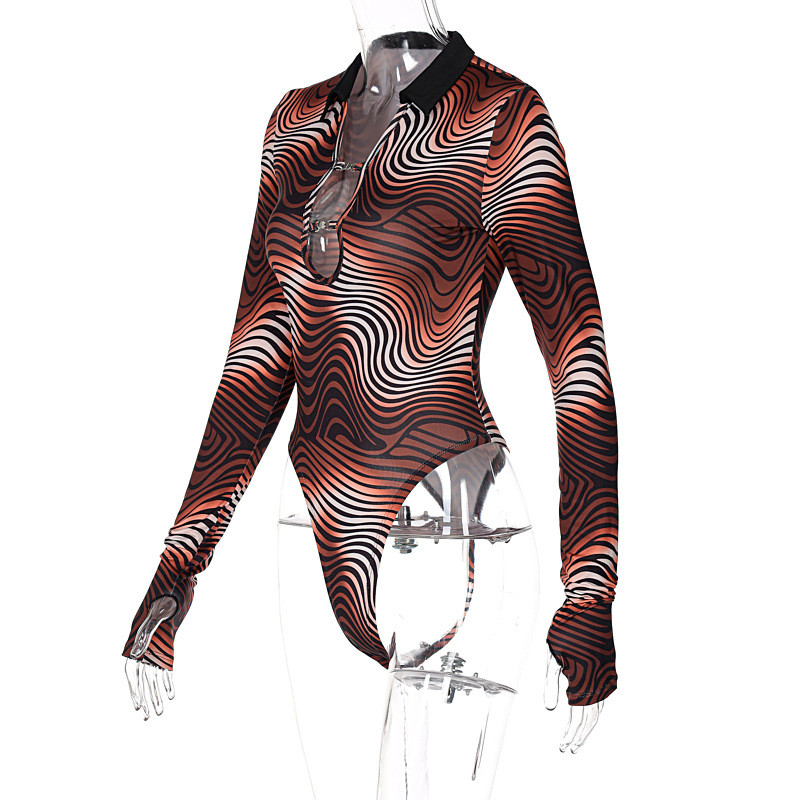 BKLD haine de toamnă 2021, nouă modă pentru femei, topuri cu imprimare, cu decolteu în V, body cu mânecă lungă pentru femei, bodycon pentru petrecere, haine de club sexy