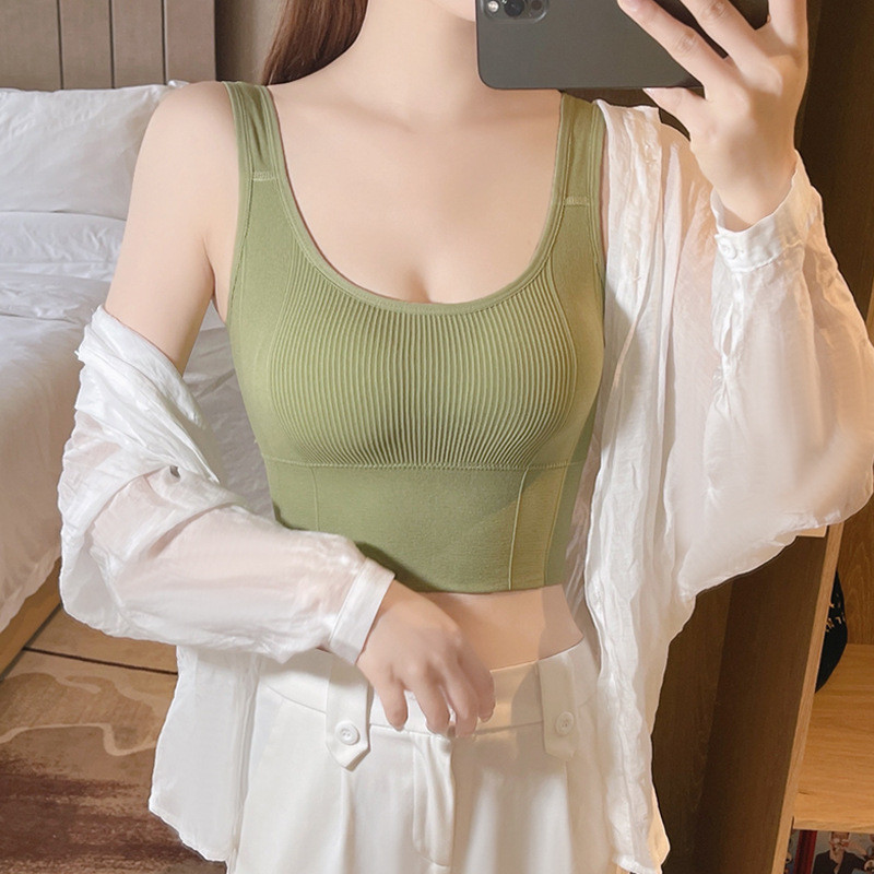 Bešavni sportski grudnjak Ženski čvrsti Push Up grudnjak bez pozadine Bežični grudnjak Seksi donje rublje