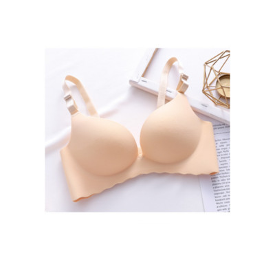 Sutien dintr-o singură bucată sexy pentru femei Lenjerie de corp respirabilă fără fir Adunați Push Up Lenjerie simplă Bralette fără sudură Culoare bomboană нижнее белье
