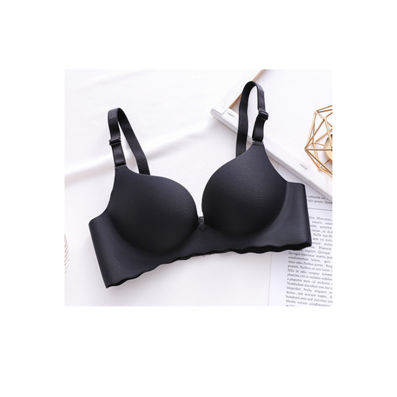 Sutien dintr-o singură bucată sexy pentru femei Lenjerie de corp respirabilă fără fir Adunați Push Up Lenjerie simplă Bralette fără sudură Culoare bomboană нижнее белье