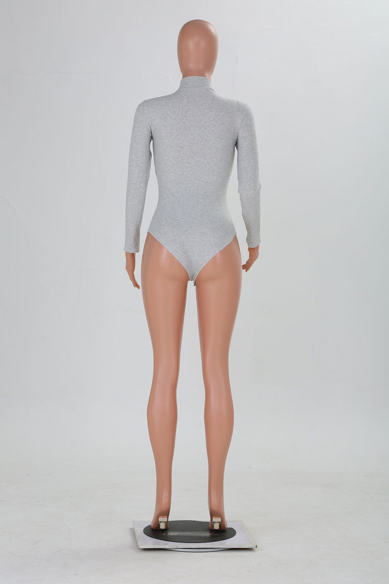 BKLD Body cu mânecă lungă pentru femei Bodycon pantaloni scurți 2020, toamnă iarnă, haine cu nervuri pentru femei, haine de club, body negru, top alb