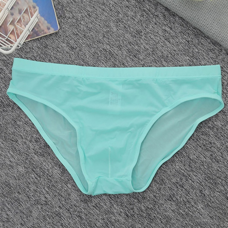 Ανδρικά σλιπ χωρίς ραφή Ice Silk Αναπνεύσιμο Διαφανές εξαιρετικά λεπτό σώβρακο Σέξι ανδρικό εσώρουχο ελαστικό εσώρουχο κάτω σορτς παντελόνι