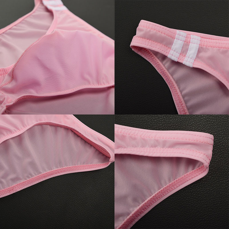 Meeste seksikad läbipaistvad püksid Võrgustikku läbipaistvad venivad õmblusteta aluspüksid Aluspesu Üliõhukesed meeste aluspüksid