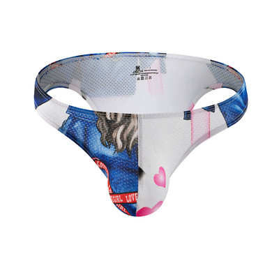 Ανδρικά σέξι εσώρουχα Ανδρικά σλιπ μπικίνι Jockstrap Man mesh print Σώβρακα Ανδρικά μίνι εσώρουχα Quick Dry Bikini Ανδρικά εσώρουχα Cueca