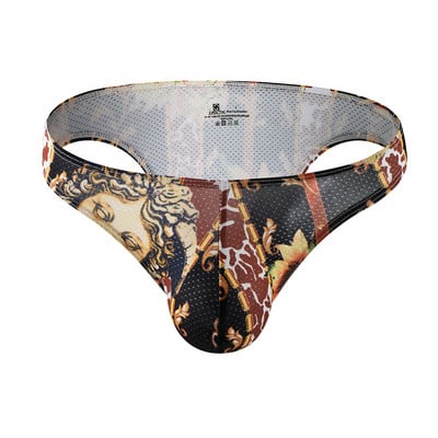 Ανδρικά σέξι εσώρουχα Ανδρικά σλιπ μπικίνι Jockstrap Man mesh print Σώβρακα Ανδρικά μίνι εσώρουχα Quick Dry Bikini Ανδρικά εσώρουχα Cueca
