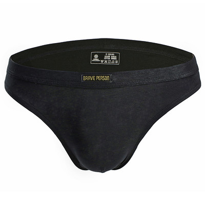 Lenjerie pentru bărbați din bumbac Slip confortabil pentru bărbați Culoare uni Chiloți cu talie joasă Lenjerie pentru bărbați