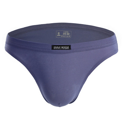 Lenjerie pentru bărbați din bumbac Slip confortabil pentru bărbați Culoare uni Chiloți cu talie joasă Lenjerie pentru bărbați