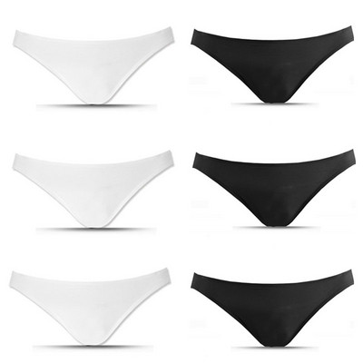 Noul model subțire de lenjerie sexy pentru bărbați, cu talie joasă, slip triunghi mic, uni, 6 culori, de înaltă calitate, 6 buc/lot.